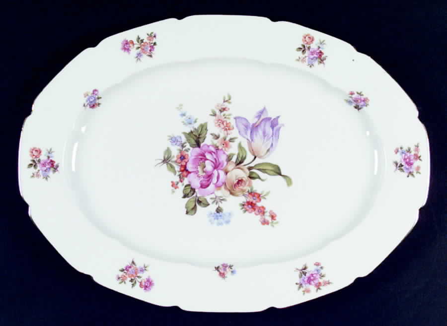 BAR15 14" Oval Serving Platter by Baronet-1