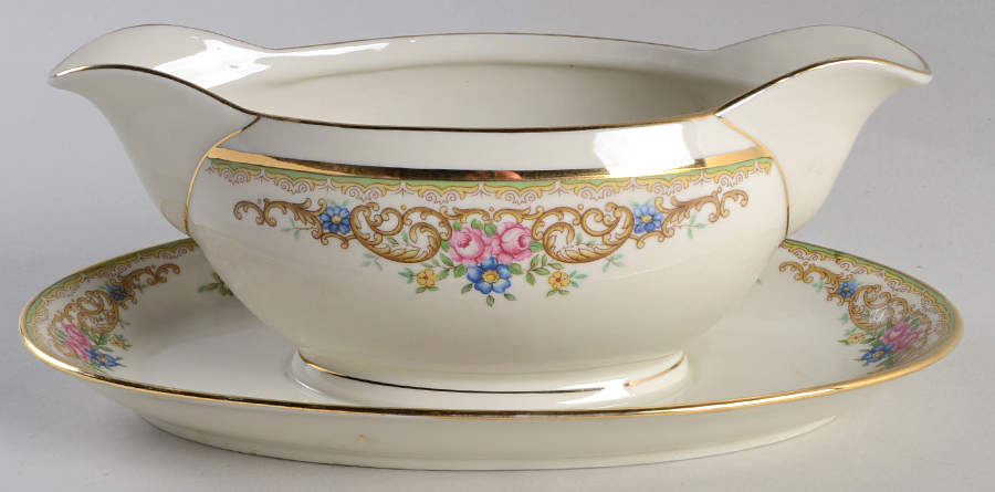 Beverly Gravy Boat with Attached Underplate by Baronet-1