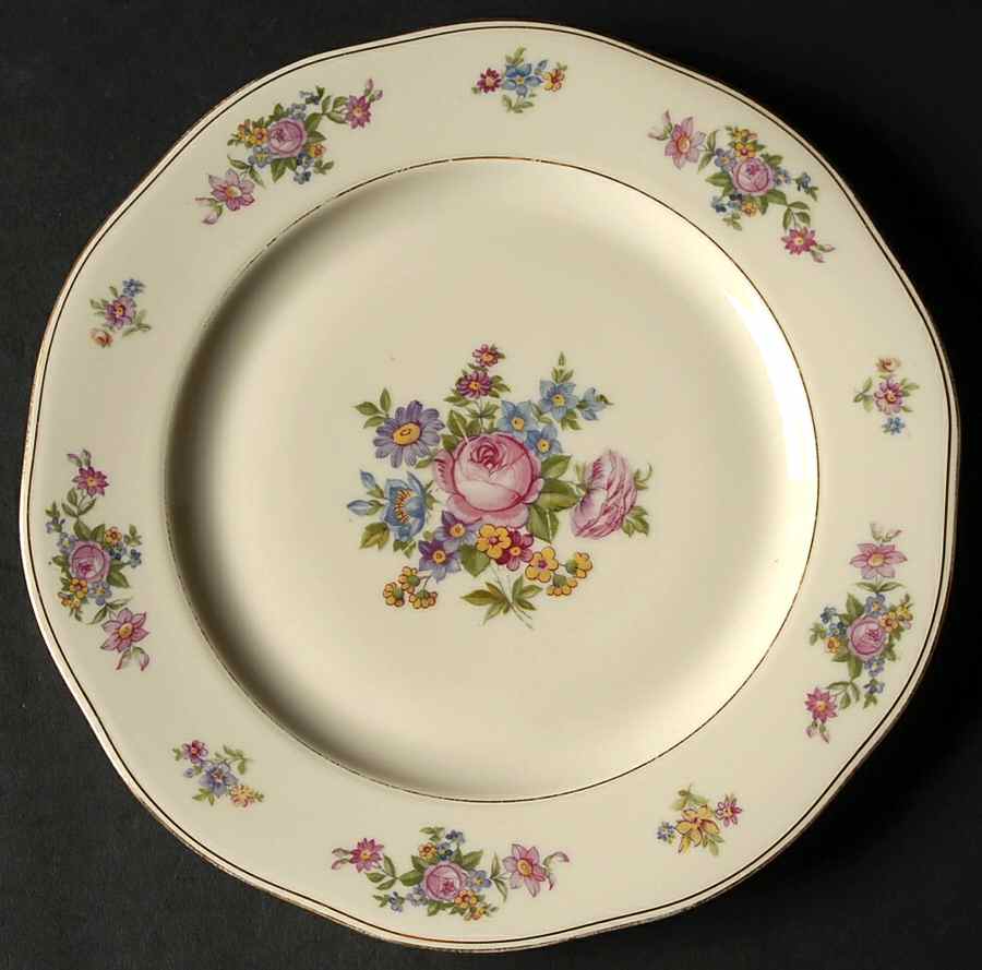 Bohemian Rose Luncheon Plate by Baronet-1
