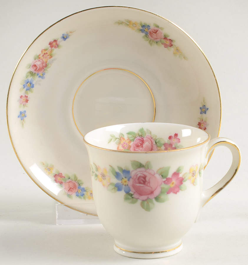 Carmen Footed Demitasse Cup & Saucer Set by Baronet-1
