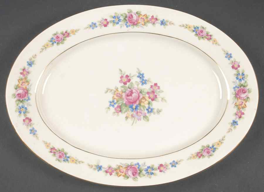 Carmen 12" Oval Serving Platter by Baronet-1