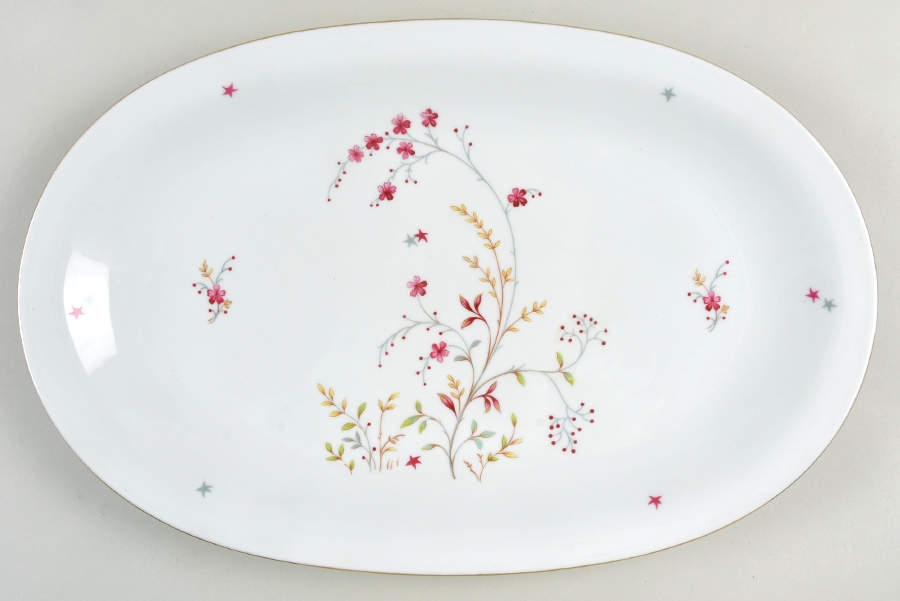 Clarice 14" Oval Serving Platter by Baronet-1