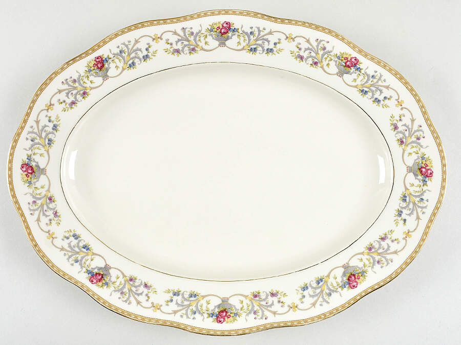 Duchess 16" Oval Serving Platter by Baronet-1