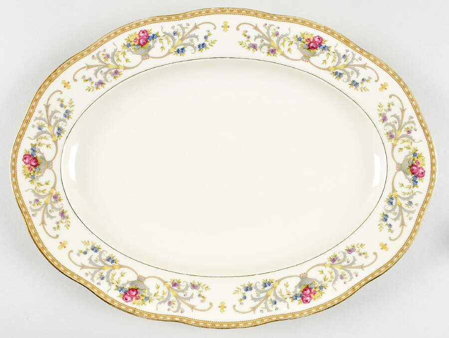 Duchess 14" Oval Serving Platter by Baronet-1