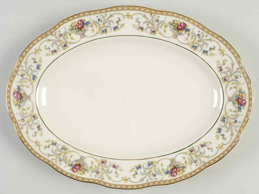 Duchess 11" Oval Serving Platter by Baronet-1