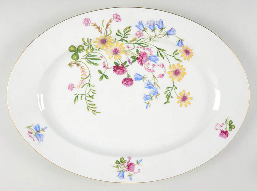 Elena 16" Oval Serving Platter by Baronet-1