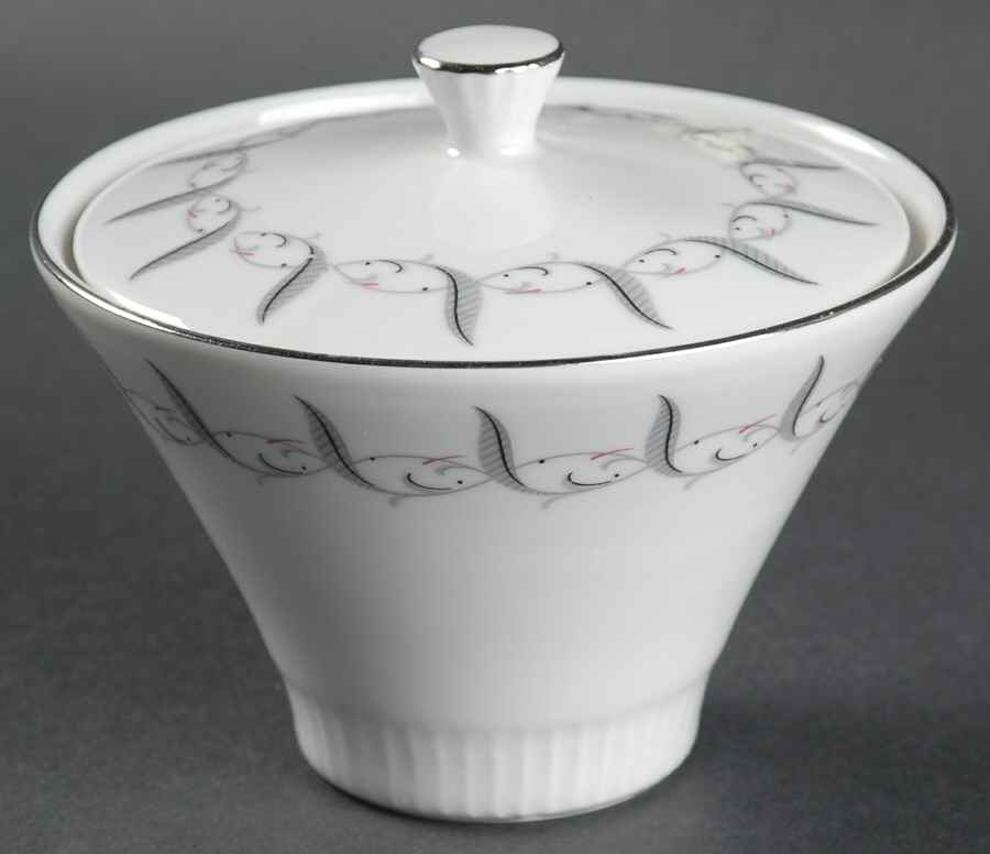 Feather Flair Sugar Bowl & Lid by Baronet-1