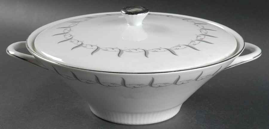 Feather Flair Round Covered Vegetable by Baronet-1