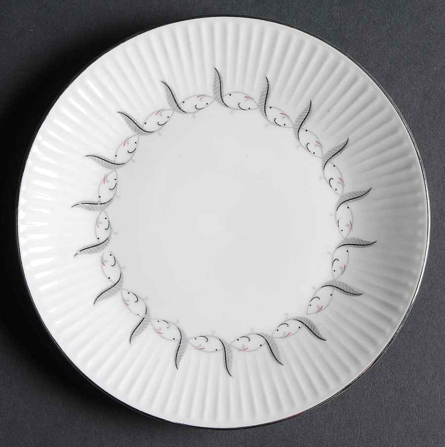 Feather Flair Bread & Butter Plate by Baronet-1
