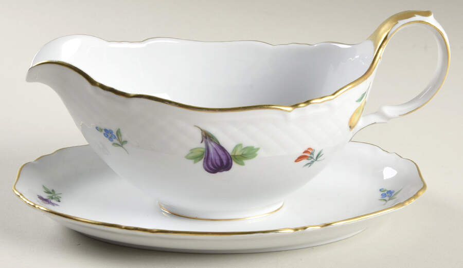 Festival Gravy Boat with Attached Underplate by Baronet-1
