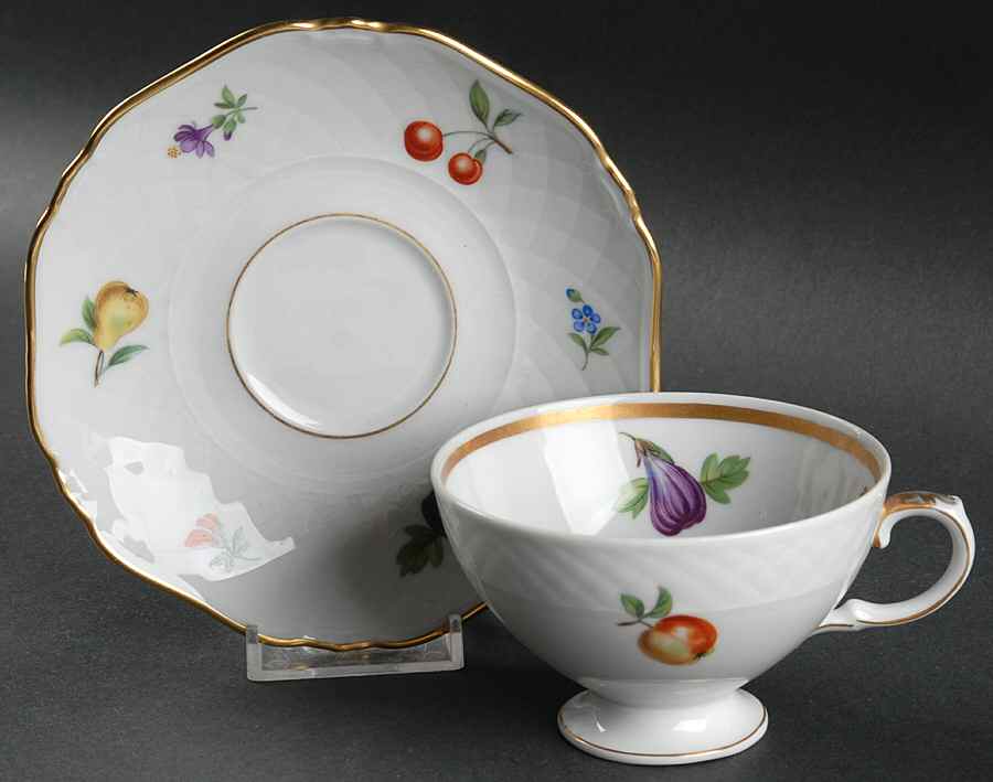 Festival Footed Cup & Saucer Set by Baronet-1