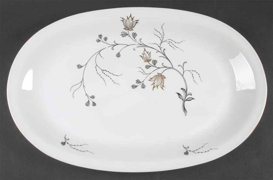 Golden Bower 16" Oval Serving Platter by Baronet-1