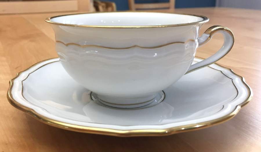 Grandeur Footed Cup & Saucer Set by Baronet-1