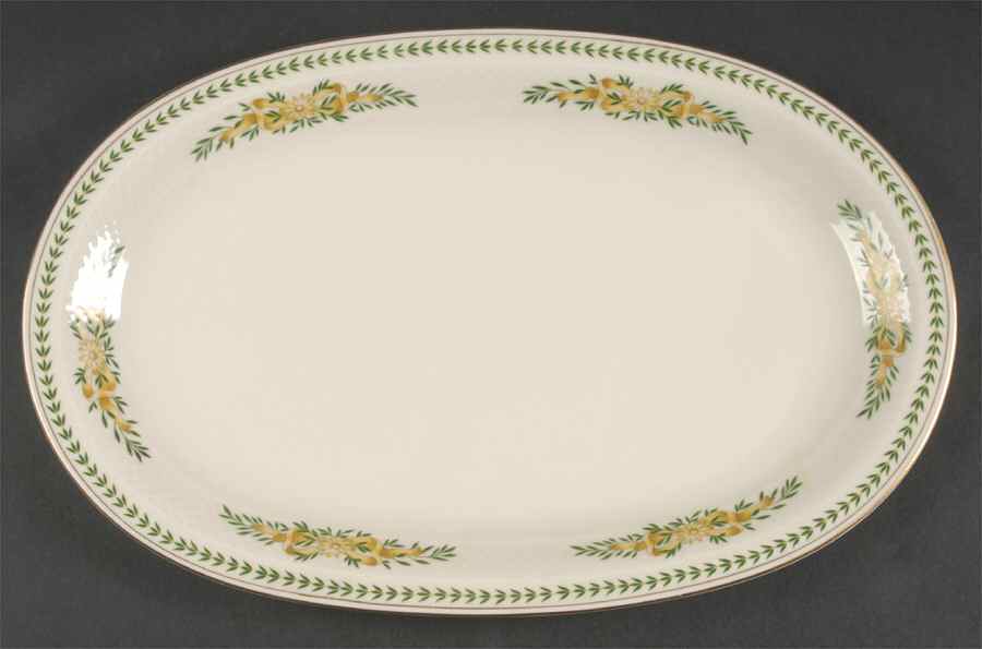 Greenbriar 15" Oval Serving Platter by Baronet-1