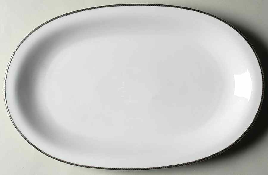 Halo 14" Oval Serving Platter by Baronet-1