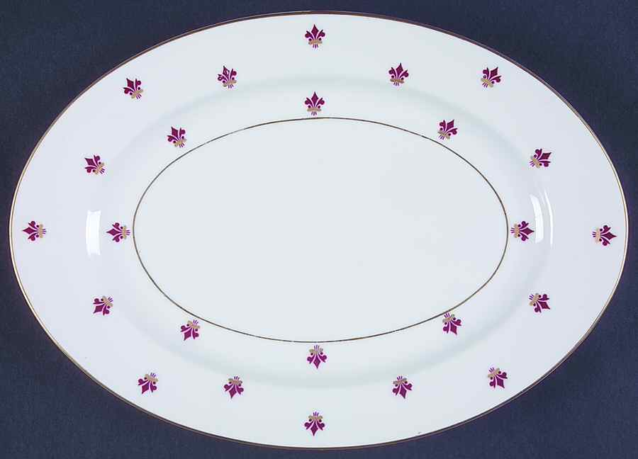 Jacquette 11" Oval Serving Platter by Baronet-1