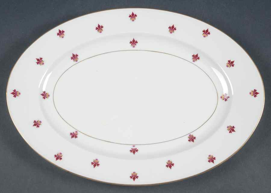 Jacquette 12" Oval Serving Platter by Baronet-1