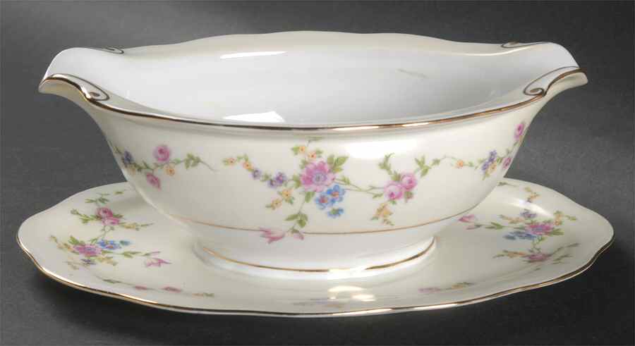 Juliet Gravy Boat with Attached Underplate by Baronet-1