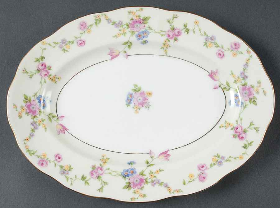 Juliet 10" Oval Serving Platter by Baronet-1