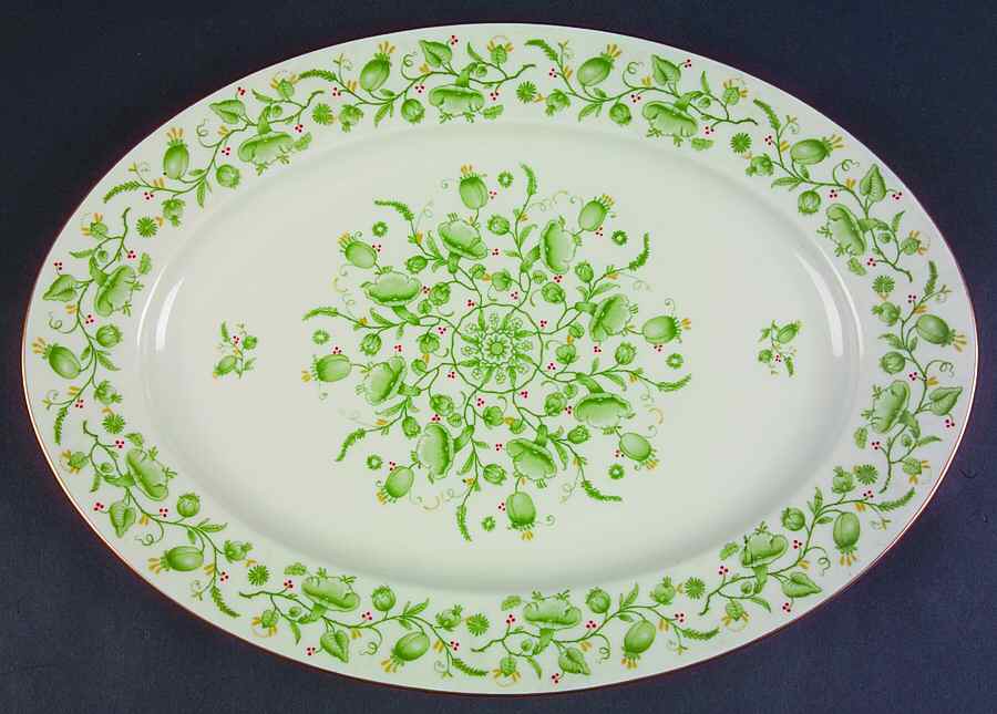 Lausanne 14" Oval Serving Platter by Baronet-1