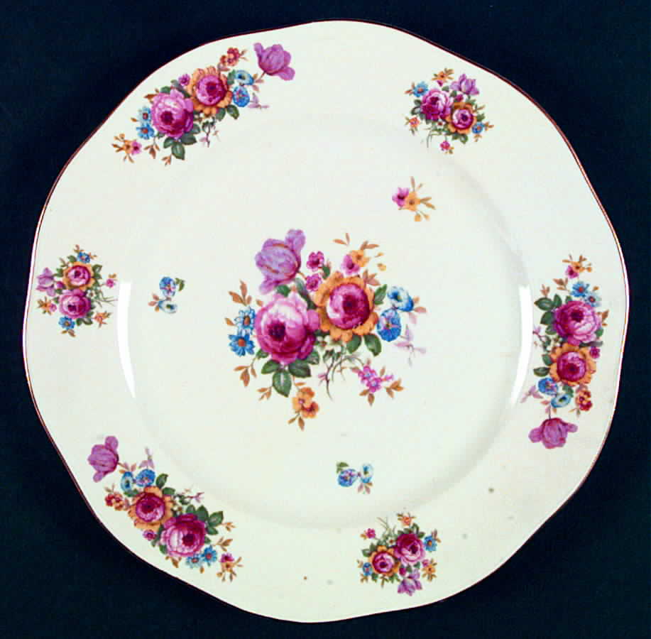 Le Bouquet Dinner Plate by Baronet-1
