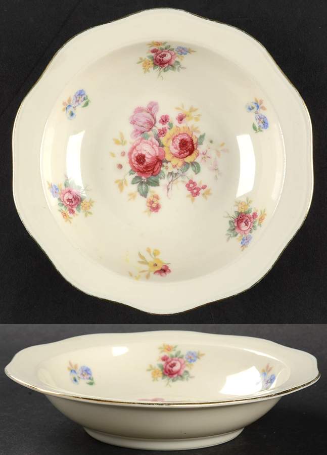 Le Bouquet Rim Fruit/Dessert (Sauce) Bowl by Baronet-1