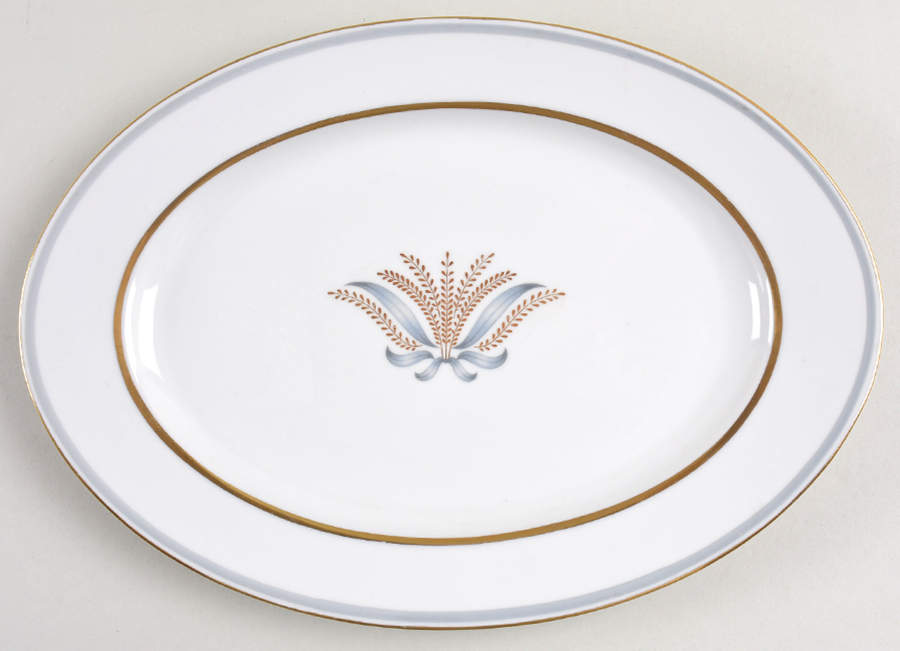 Loraine 11" Oval Serving Platter by Baronet-1