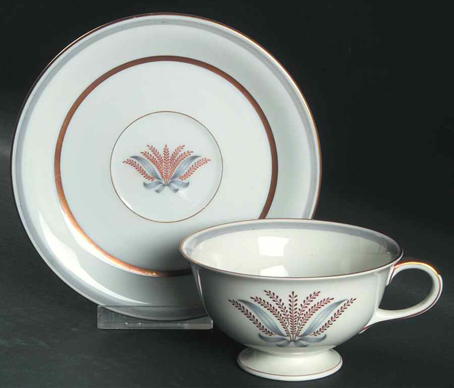 Loraine Footed Cup & Saucer Set by Baronet-1