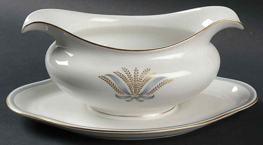 Loraine Gravy Boat with Attached Underplate by Baronet-1