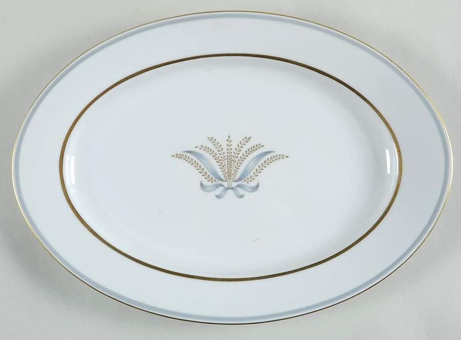Loraine 14" Oval Serving Platter by Baronet-1