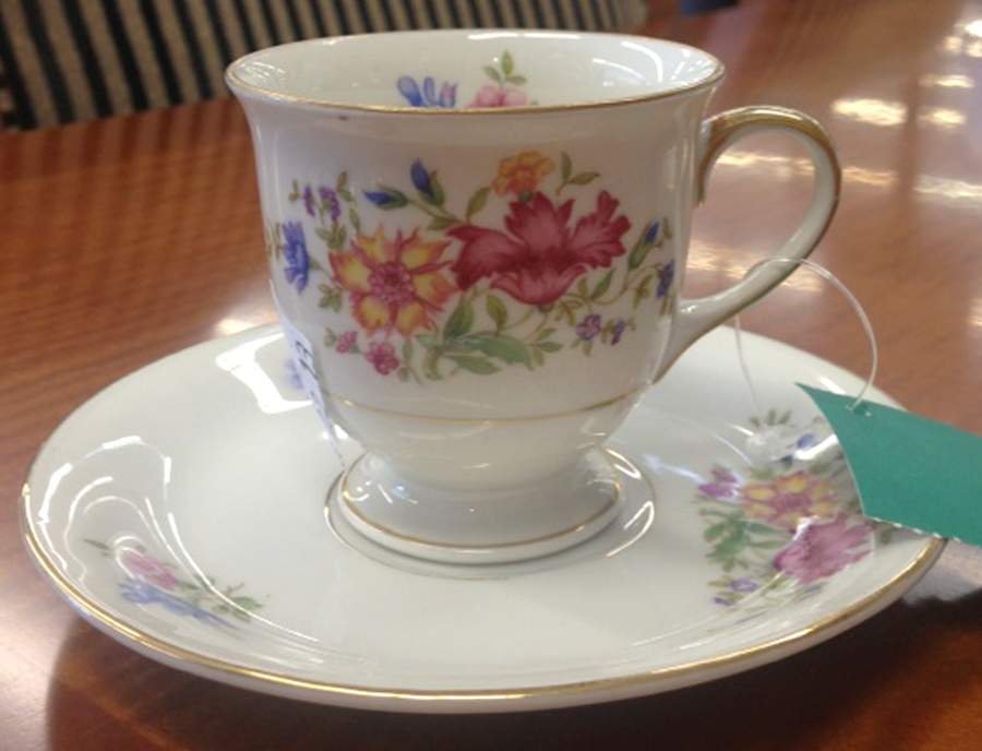 Lorna Footed Demitasse Cup & Saucer Set by Baronet-1