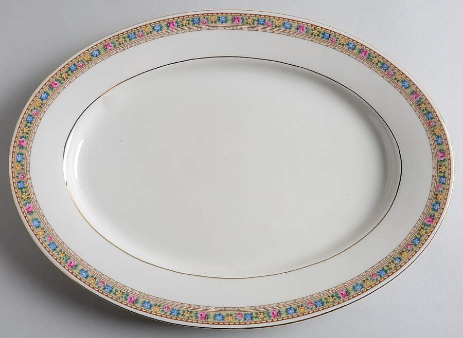 Lucille 12" Oval Serving Platter by Baronet-1