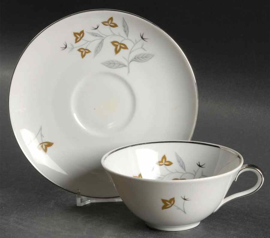 Marlene Flat Cup & Saucer Set by Baronet-1