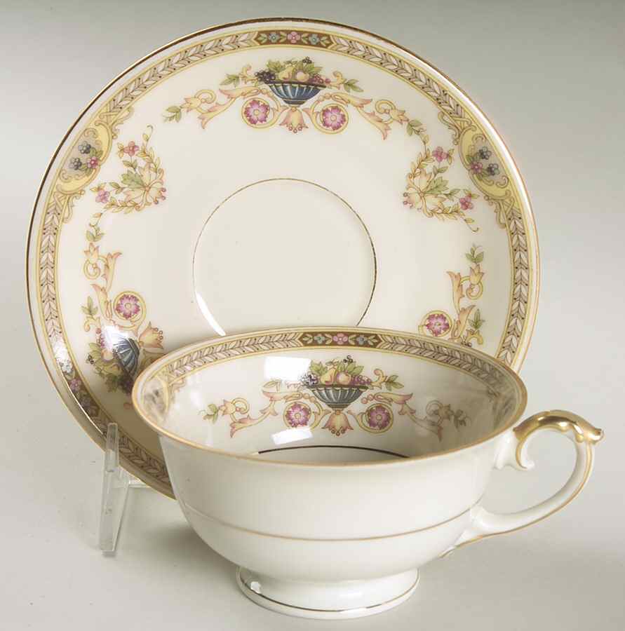 Melody Footed Cup & Saucer Set by Baronet-1