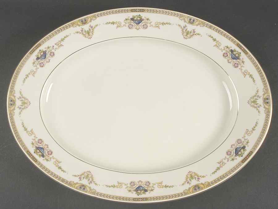 Melody 15" Oval Serving Platter by Baronet-1
