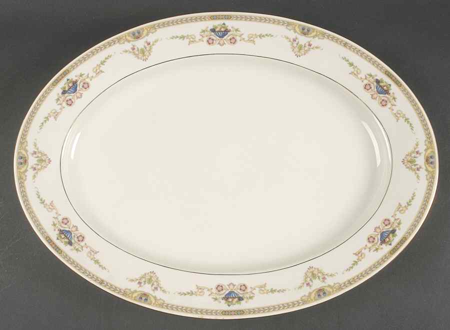 Melody 16" Oval Serving Platter by Baronet-1