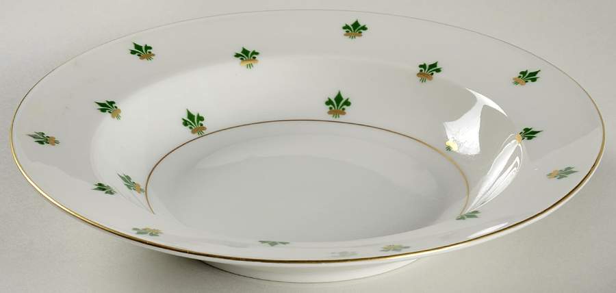Nanette (Gold Verge) Rim Soup Bowl by Baronet-1