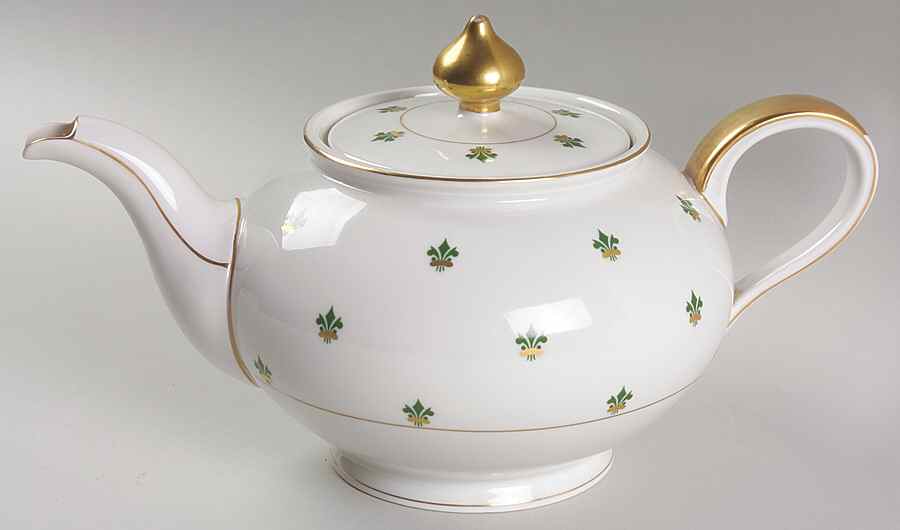 Nanette (Gold Verge) Teapot & Lid by Baronet-1