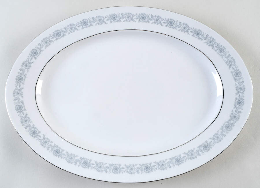 Nocturne 15" Oval Serving Platter by Baronet-1
