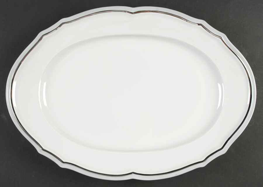 Patrician 15" Oval Serving Platter by Baronet-1