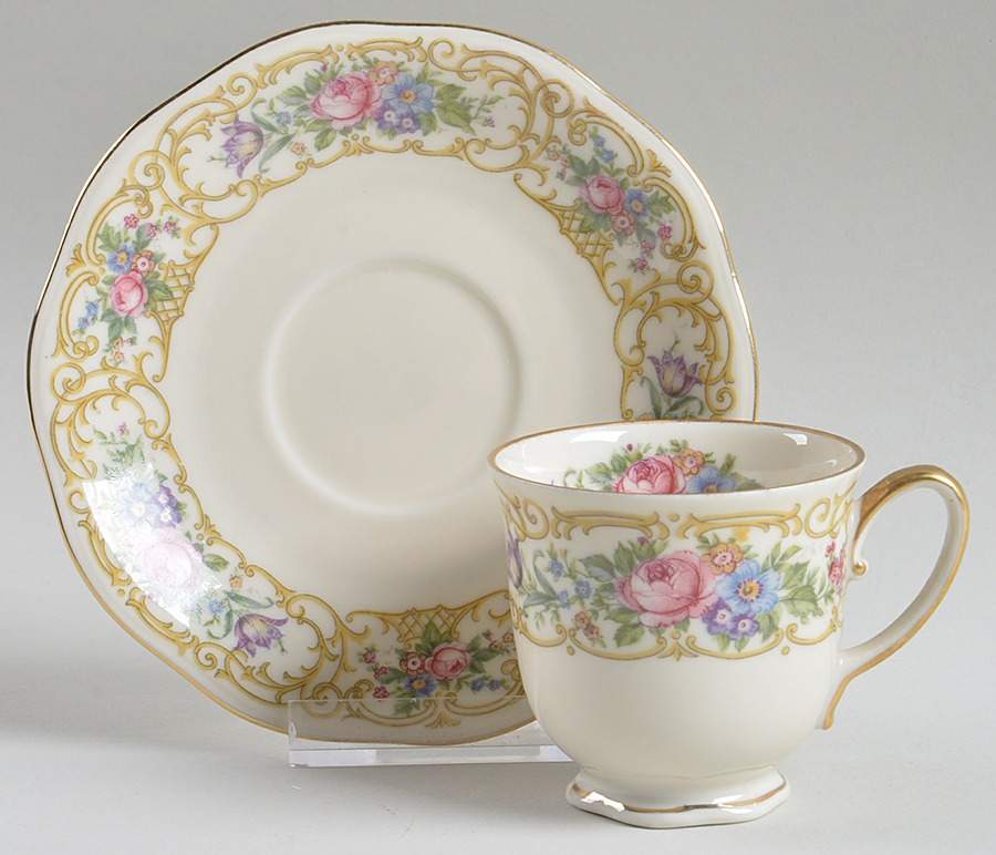 Plaza Footed Demitasse Cup & Saucer Set by Baronet-1