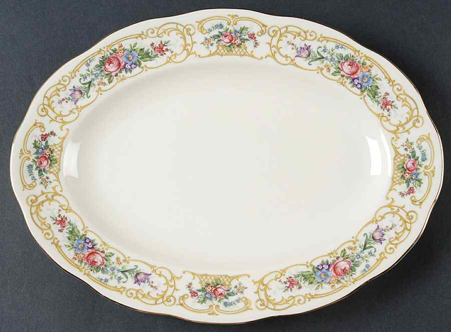 Plaza 11" Oval Serving Platter by Baronet-1