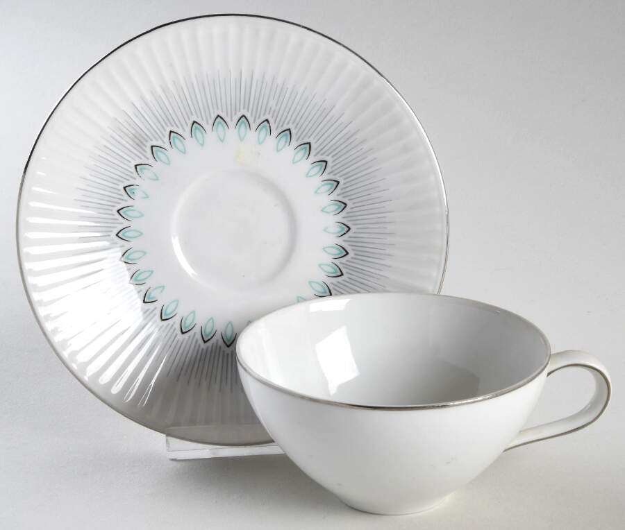 Radiance Flat Cup & Saucer Set by Baronet-1