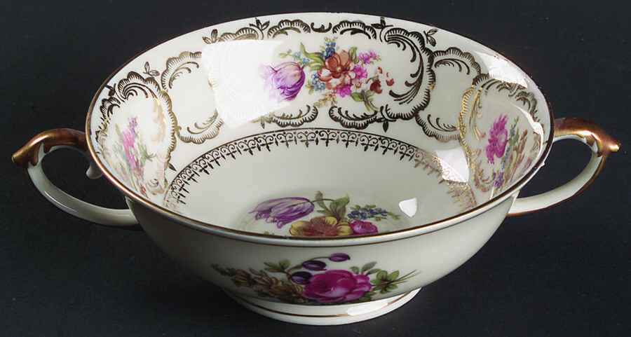 Rhapsody Footed Cream Soup Bowl by Baronet-1