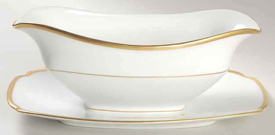Roberta Gravy Boat with Attached Underplate by Baronet-1