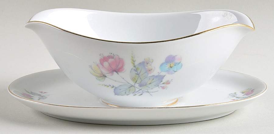 Rosemund Gravy Boat with Attached Underplate by Baronet-1