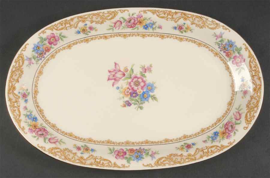 Rydal 15" Oval Serving Platter by Baronet-1