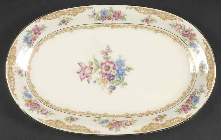 Rydal 12" Oval Serving Platter by Baronet-1