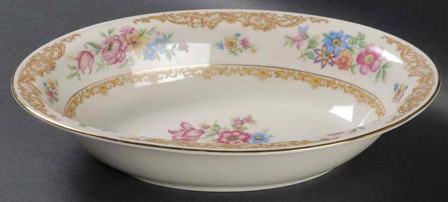 Rydal 9" Oval Vegetable Bowl by Baronet-1