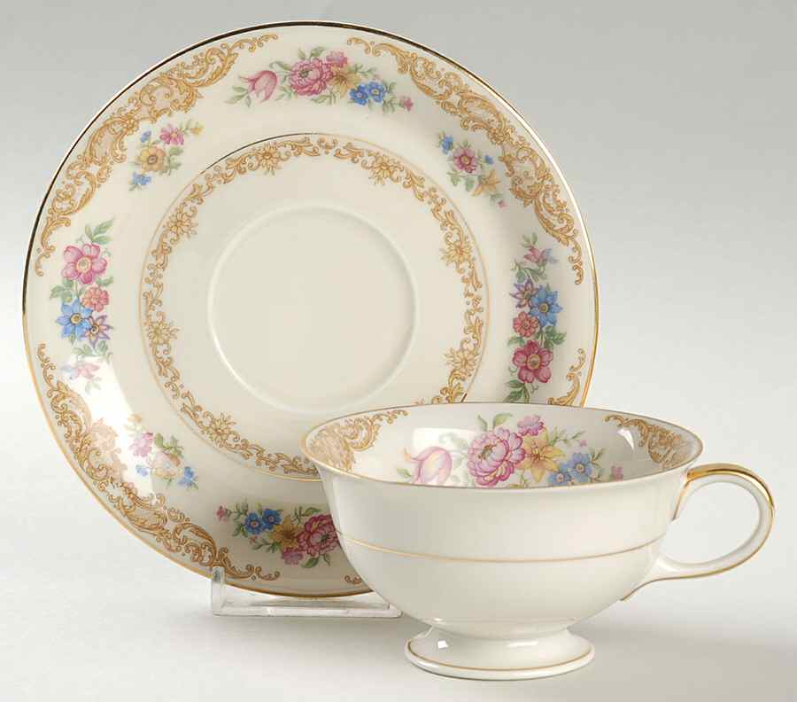 Rydal Footed Cup & Saucer Set by Baronet-1